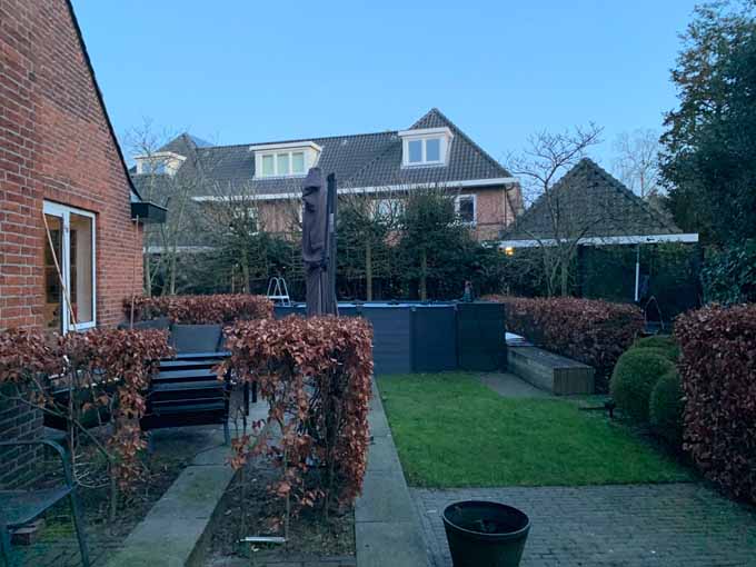 oude situatie met hagen
